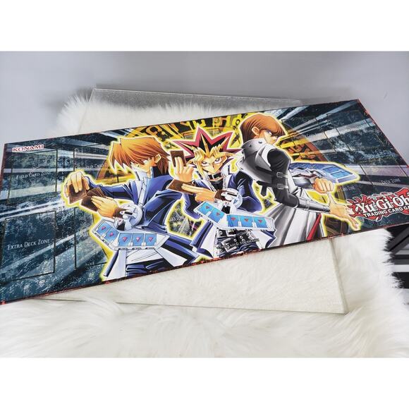 Shonen Jump Yu Gi Oh! Trading Card Playmat‎ 2 Sided Folding Board 1996 - Picture 1 of 6